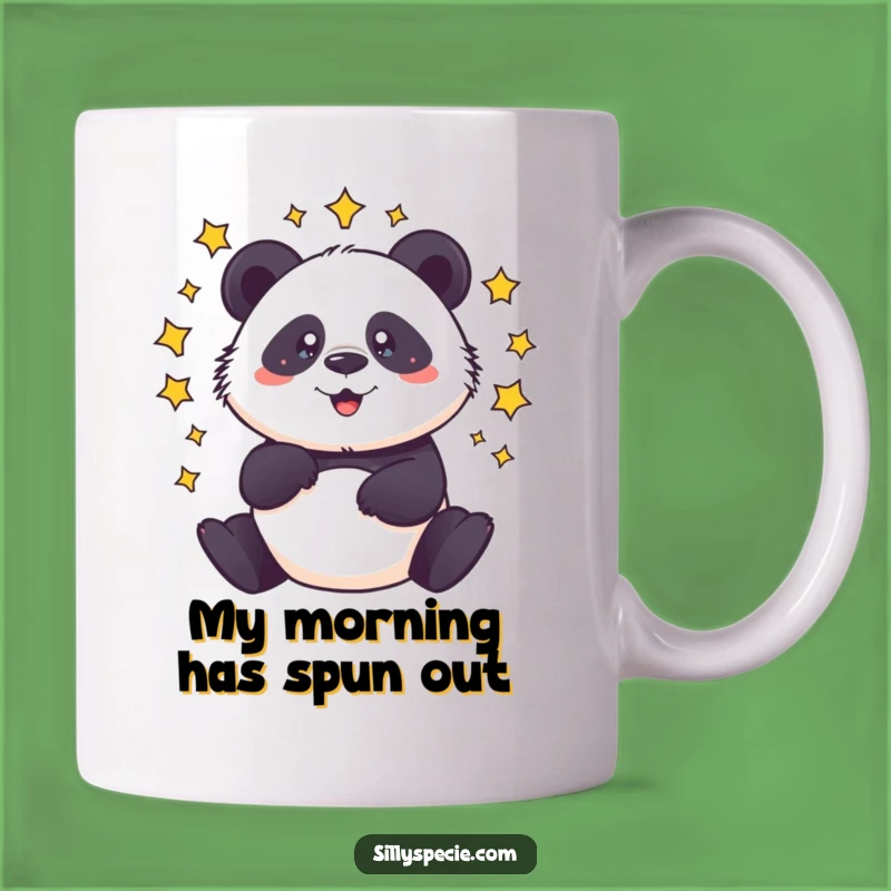 Funny Dizzy Panda Mug - Spinning Cartoon Character, Perfect Silly Gift