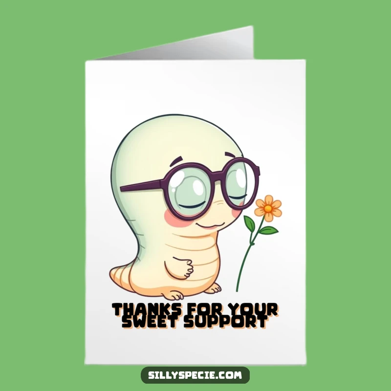 Free Printable Thank You Card: Worm Nerd - Thoughtful Downloadable Gift!