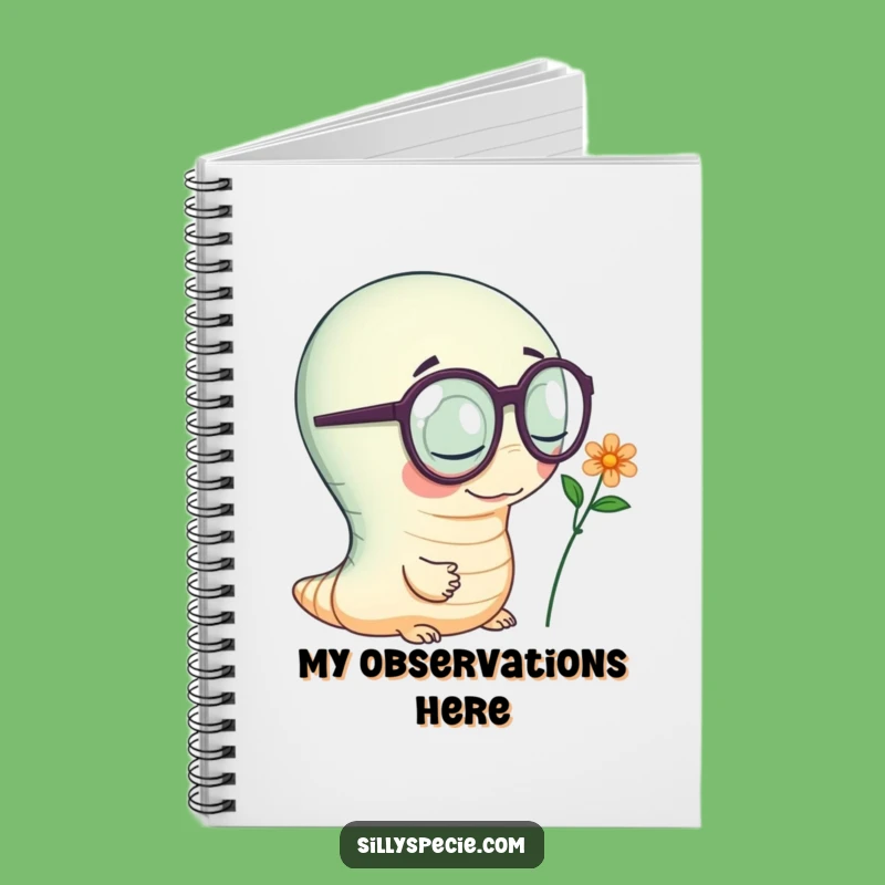 Funny Worm Notebook: Jot Down Observations, Hilarious Journal for Nature Lovers