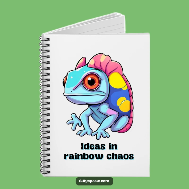 Funny Chameleon Notebook - Vibrant Ideas, Hilarious Journal Gift