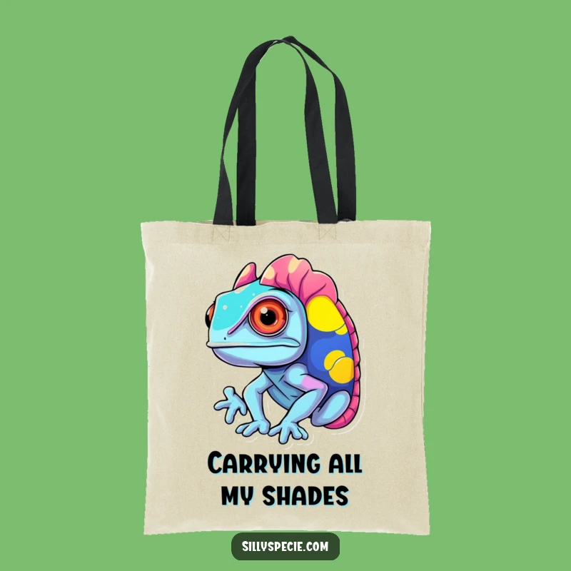 Funny Chameleon Tote Bag - Vibrant Colors, Perfect Accessory Gift